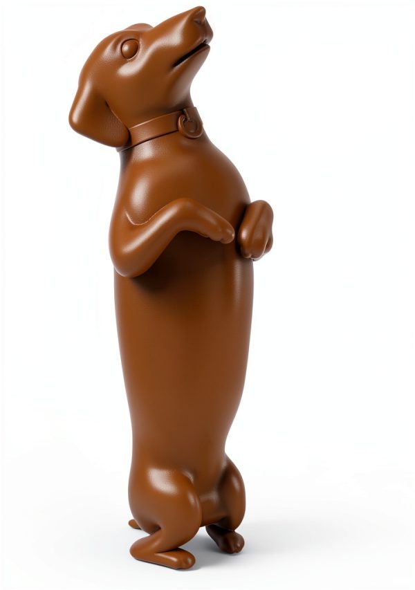 Wine Stopper Genuine Fred Silicone Dog Design 3 Inch Brown-0
