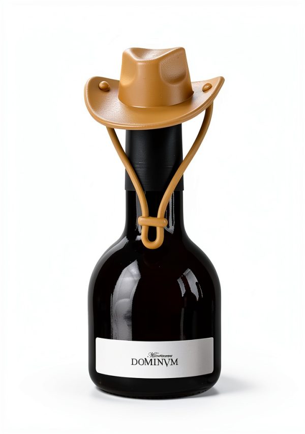 Cowboy Hat Silicone Wine Stoppers Pandahero Bar Tool Brown Seal-3