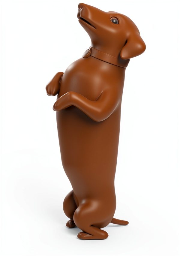 Wine Stopper Genuine Fred Silicone Dog Design 3 Inch Brown-3
