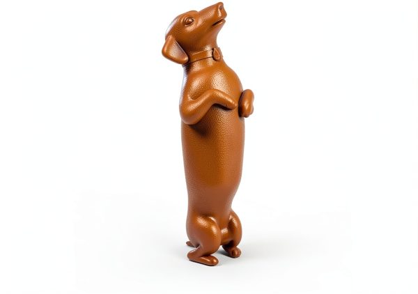 Wine Stopper Genuine Fred Silicone Dog Design 3 Inch Brown-1